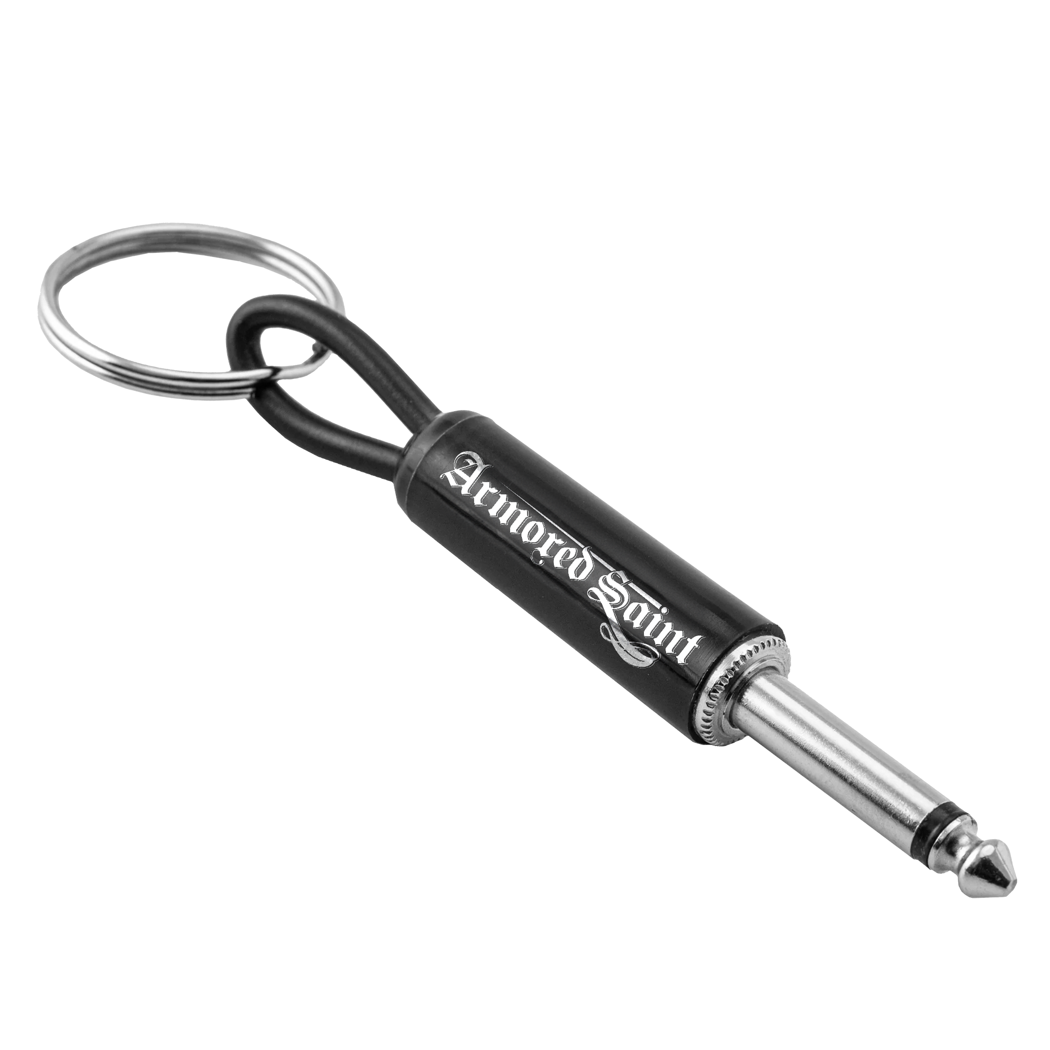ARMORED SAINT LOGO GUITAR PLUG KEYCHAIN