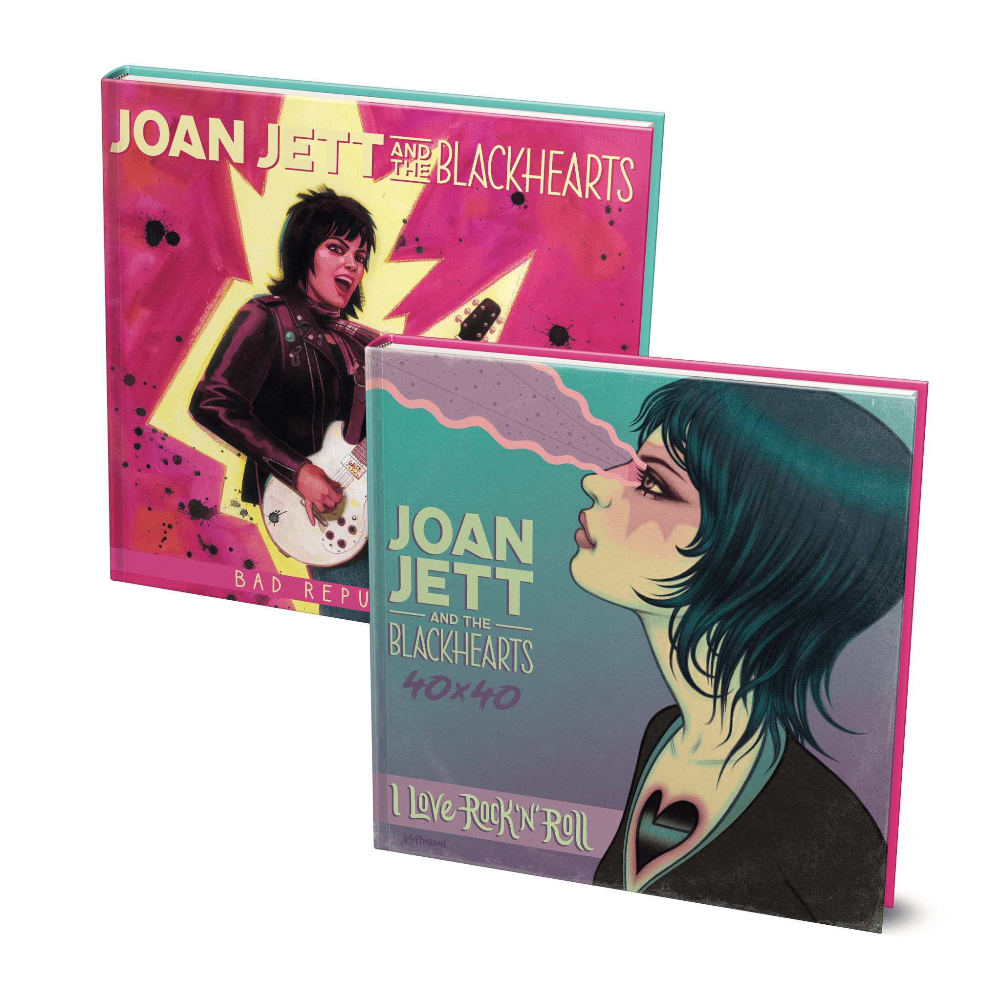 JOAN JETT & THE BLACKHEARTS - 40x40: BAD REPUTATION/I LOVE ROCK 'N' ROLL - HARDCOVER BOOK