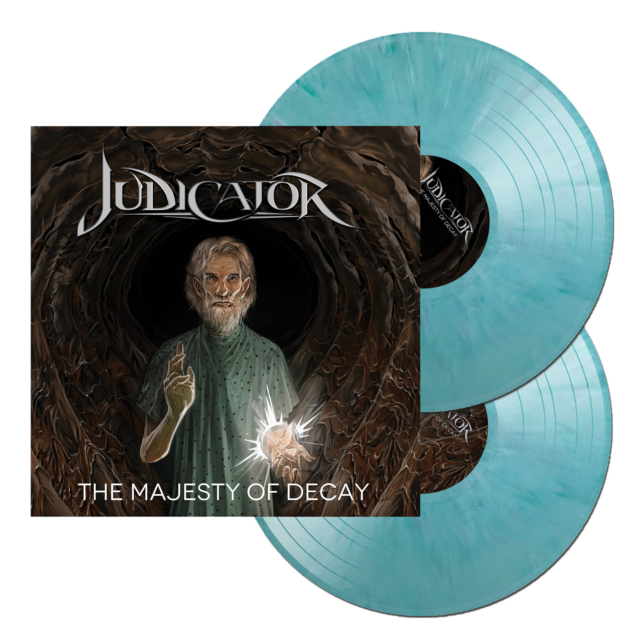 JUDICATOR 'THE MAJESTY OF DECAY' LP (Seaside Swirl Vinyl)