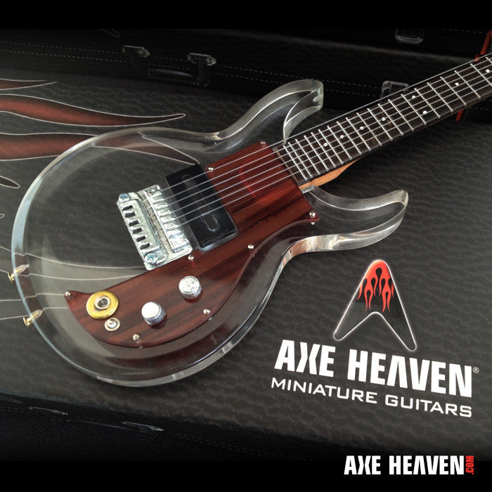 MADE FAMOUS BY DAN ARMSTRONG SEE-THROUGH ACRYLIC MINIATURE GUITAR REPLICA COLLECTIBLE