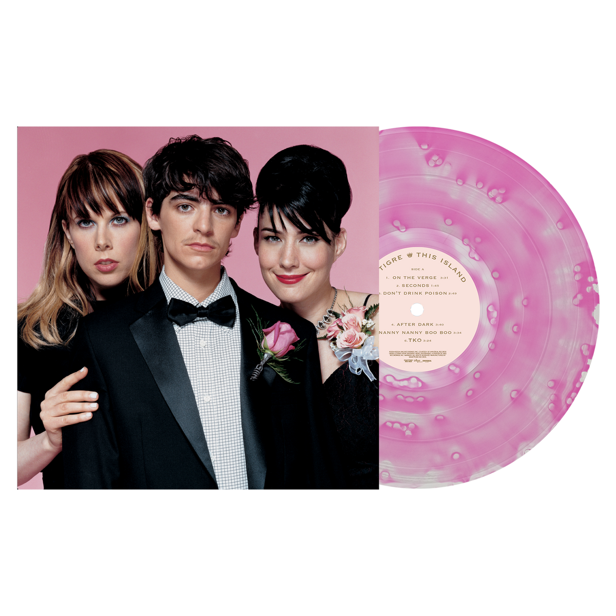 LE TIGRE ‘THIS ISLAND’ LP (Limited Edition – Only 200 Made, Neon Pink Galaxy Vinyl)