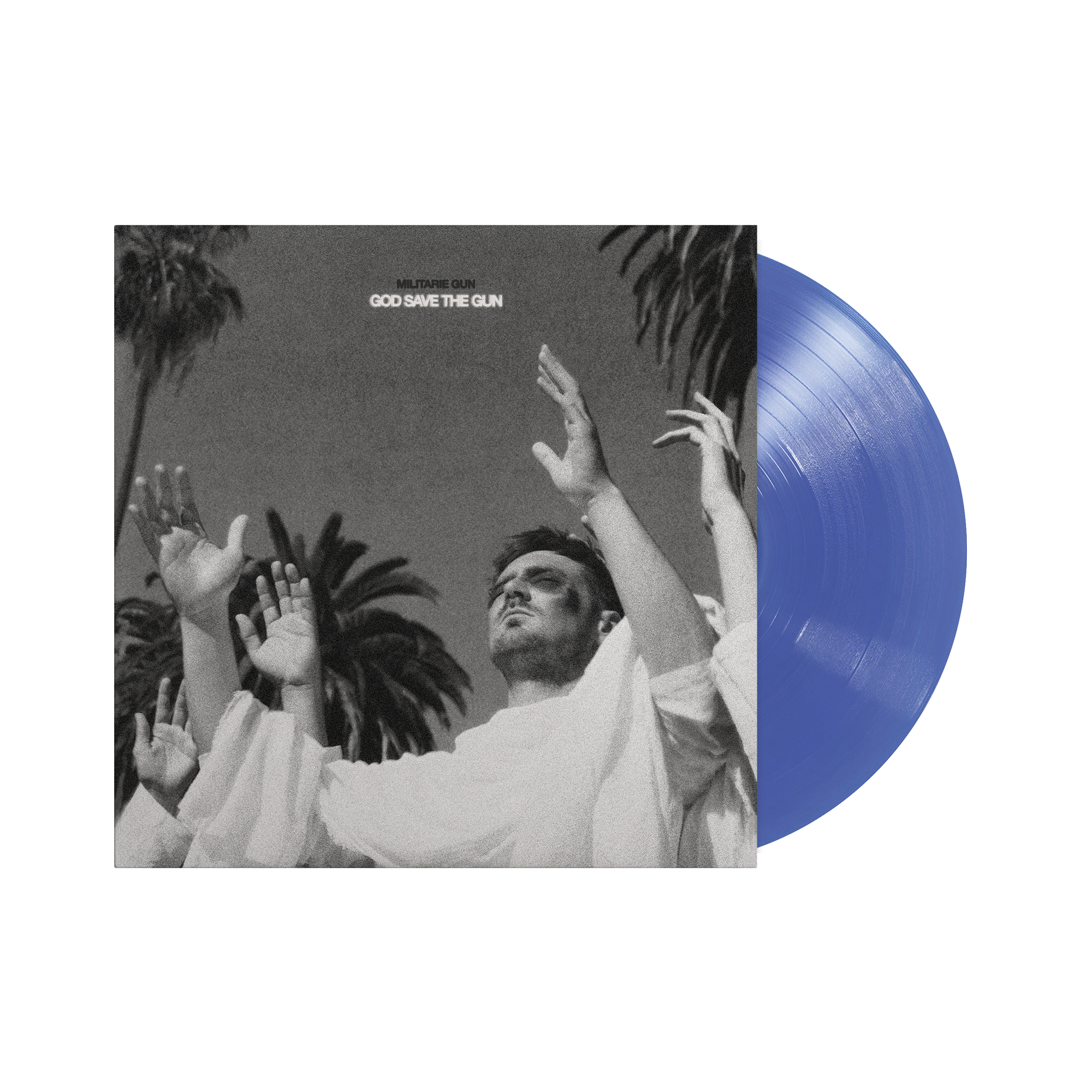MILITARIE GUN ‘GOD SAVE THE GUN’ LP (Exclusive – Limited to 300, Translucent Blue Vinyl)