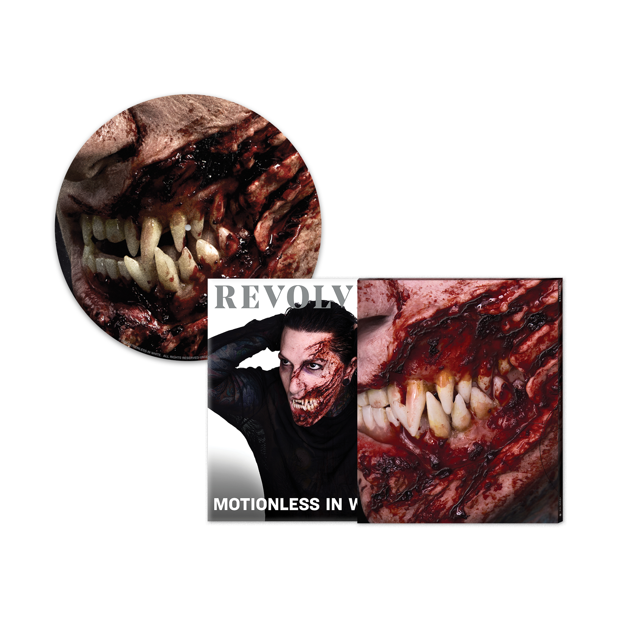 MOTIONLESS IN WHITE x REVOLVER – SUMMER 2026 ALT COVER ISSUE IN NUMBERED SLIPCASE + EXCLUSIVE SLIPMAT