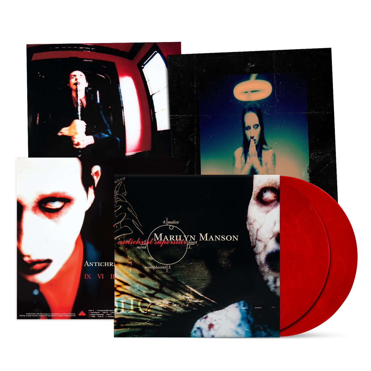 MARILYN MANSON ‘ANTICHRIST SUPERSTAR’ 30TH ANNIVERSARY 2LP (Iridescent Red w/ Gold Swirl Vinyl)