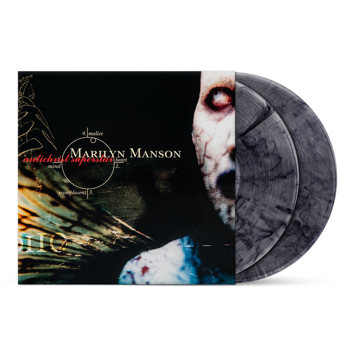 MARILYN MANSON ‘ANTICHRIST SUPERSTAR’ 30TH ANNIVERSARY 2LP (Exclusive – Crystal Clear w/ Black Smoke Vinyl)