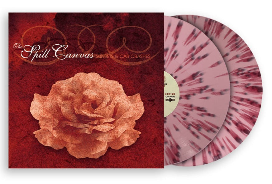 THE SPILL CANVAS 'SUNSETS & CAR CRASHES' 2LP (Limited Edition ' Only 200 made, Pink w/ Red Splatter Vinyl)