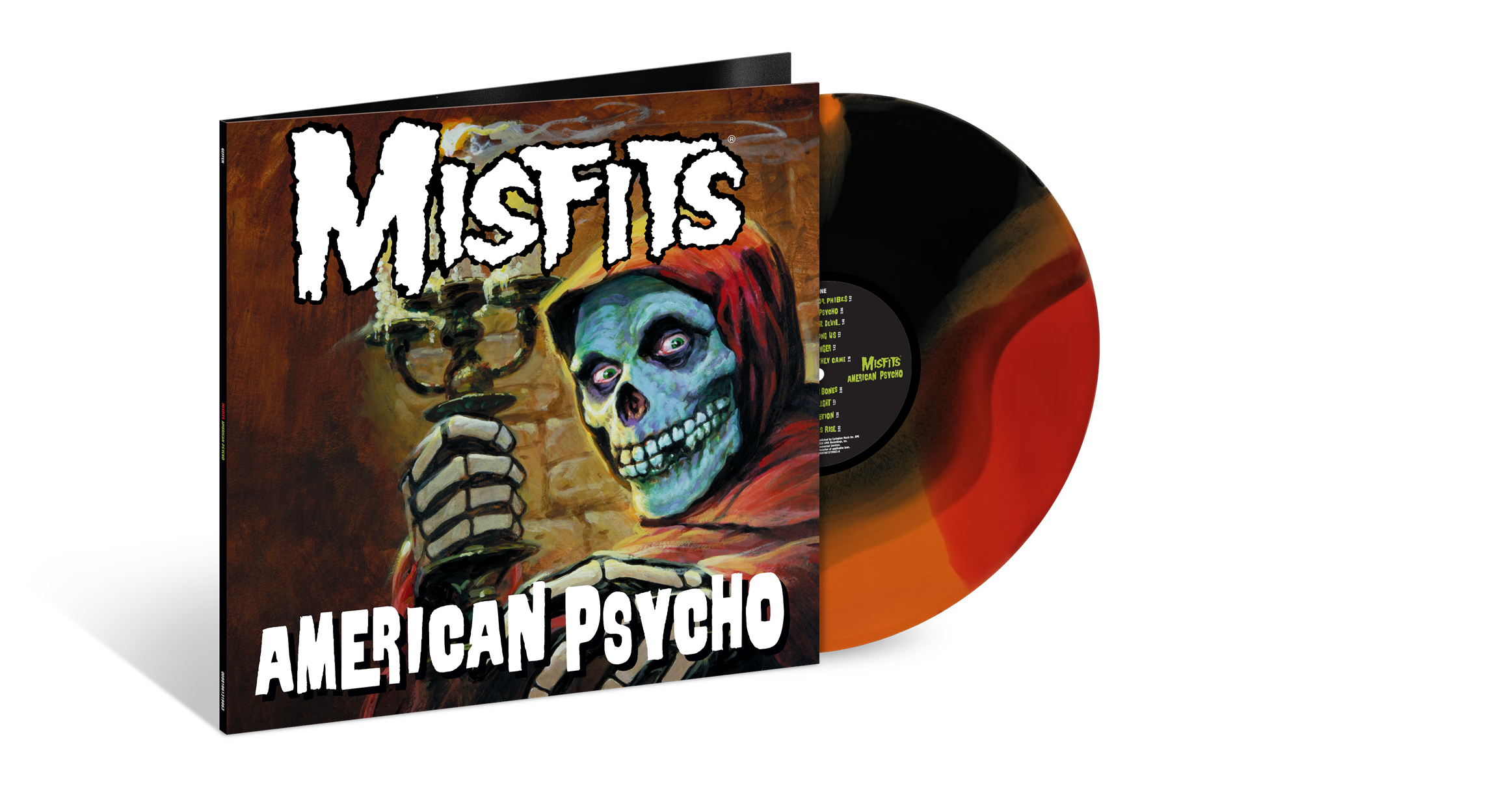 Pochette de MISFITS 'AMERICAN PSYCHO' LP (Orange/Red/Black Tri-Color Mix Vinyl) par À identifier