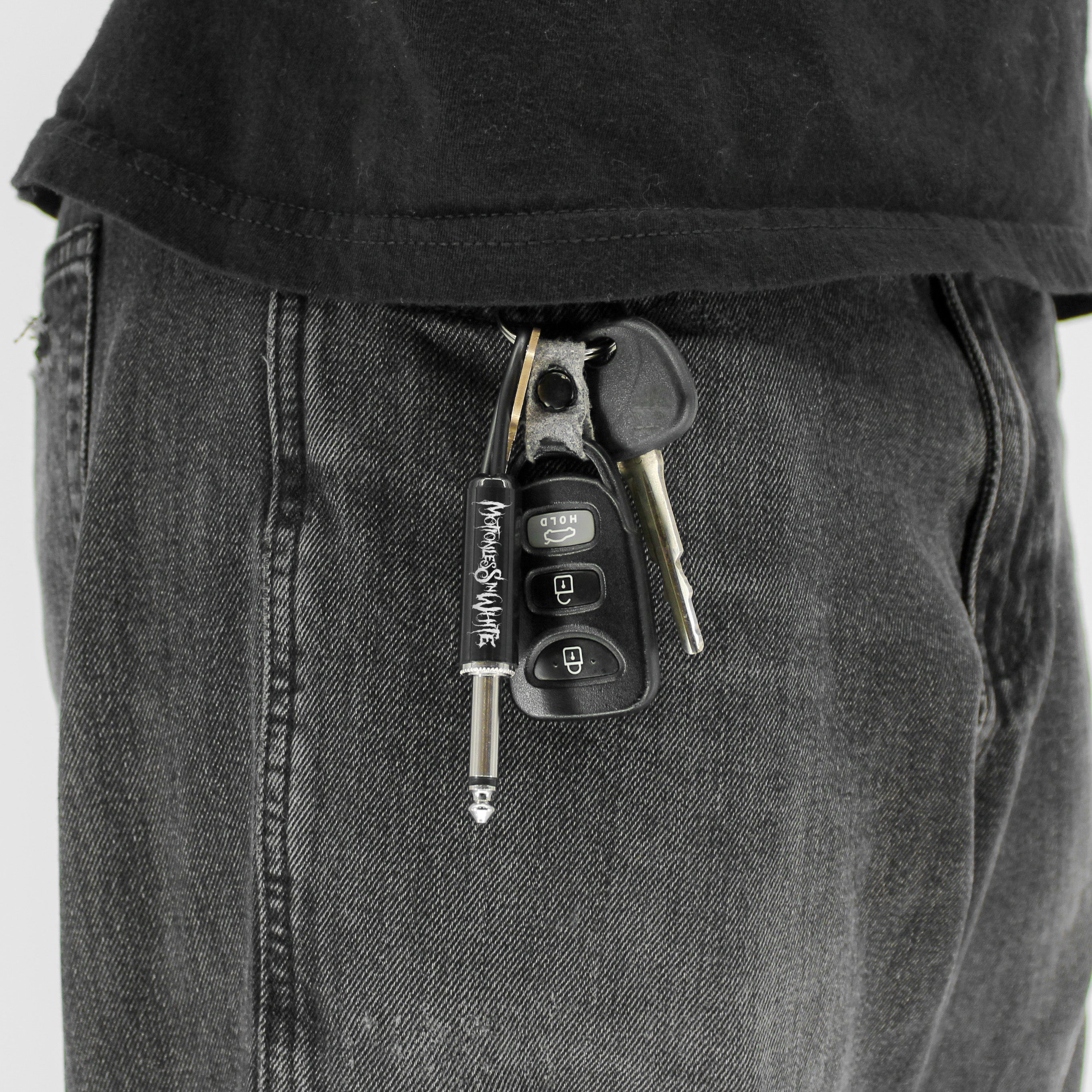 MOTIONLESS IN WHITE LOGO GUITAR PLUG KEYCHAIN