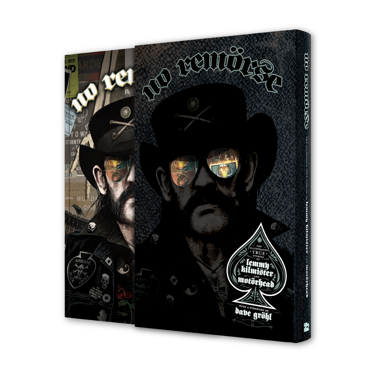 NO REMORSE: THE ILLUSTRATED TRUE STORIES OF LEMMY KILMISTER AND MOTÖRHEAD - DELUXE + 'NO REMORSE' 2PL (Limited Edition, White Opaque Vinyl)
