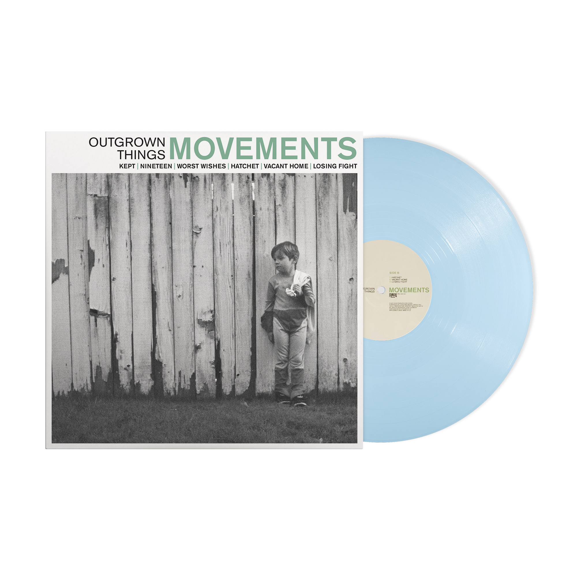 MOVEMENTS ‘OUTGROWN THINGS’ 10" (Limited Edition – Only 300 Made, Opaque Baby Blue Vinyl)