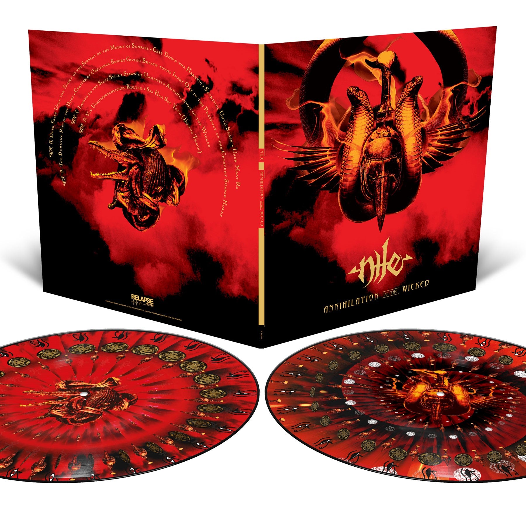NILE 'ANNIHILATION OF THE WICKED' 2LP (20th Anniversary Edition, Zoetrope Vinyl)