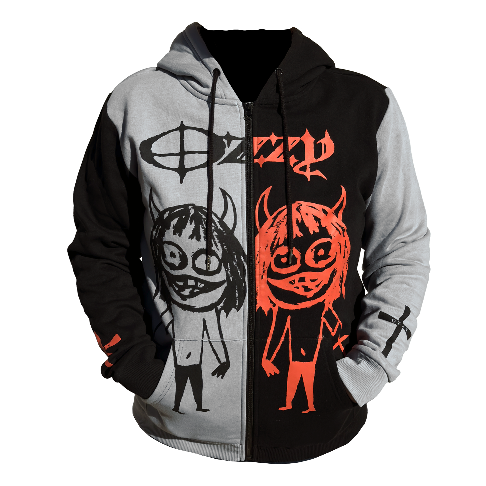OZZY "90'S DEVIL DOODLE" LIMITED EDITION EXCLUSIVE CUT & SEW HOODIE