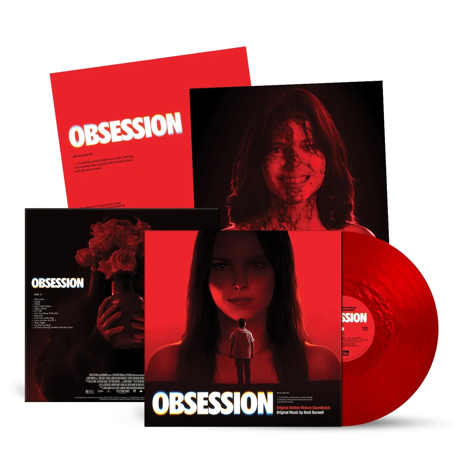 OBSESSION ORIGINAL MOTION PICTURE SOUNDTRACK LP ("Obsession" Pearlescent Red Vinyl)