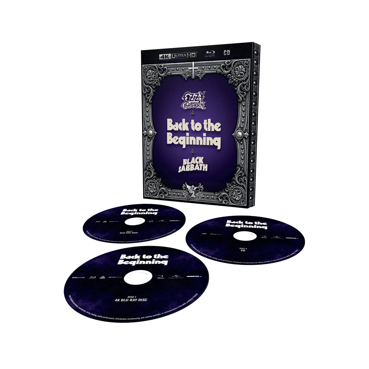 OZZY OSBOURNE & BLACK SABBATH 'BACK TO THE BEGINNING' CD + BLU-RAY