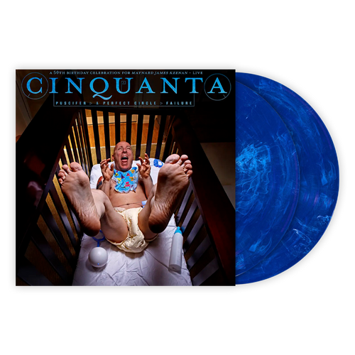 MAYNARD JAMES KEENAN ‘CINQUANTA’ 2LP - feat. Puscifer, A Perfect Circle, and Failure (Limited Edition – Clear Blue w/ White Swirl)
