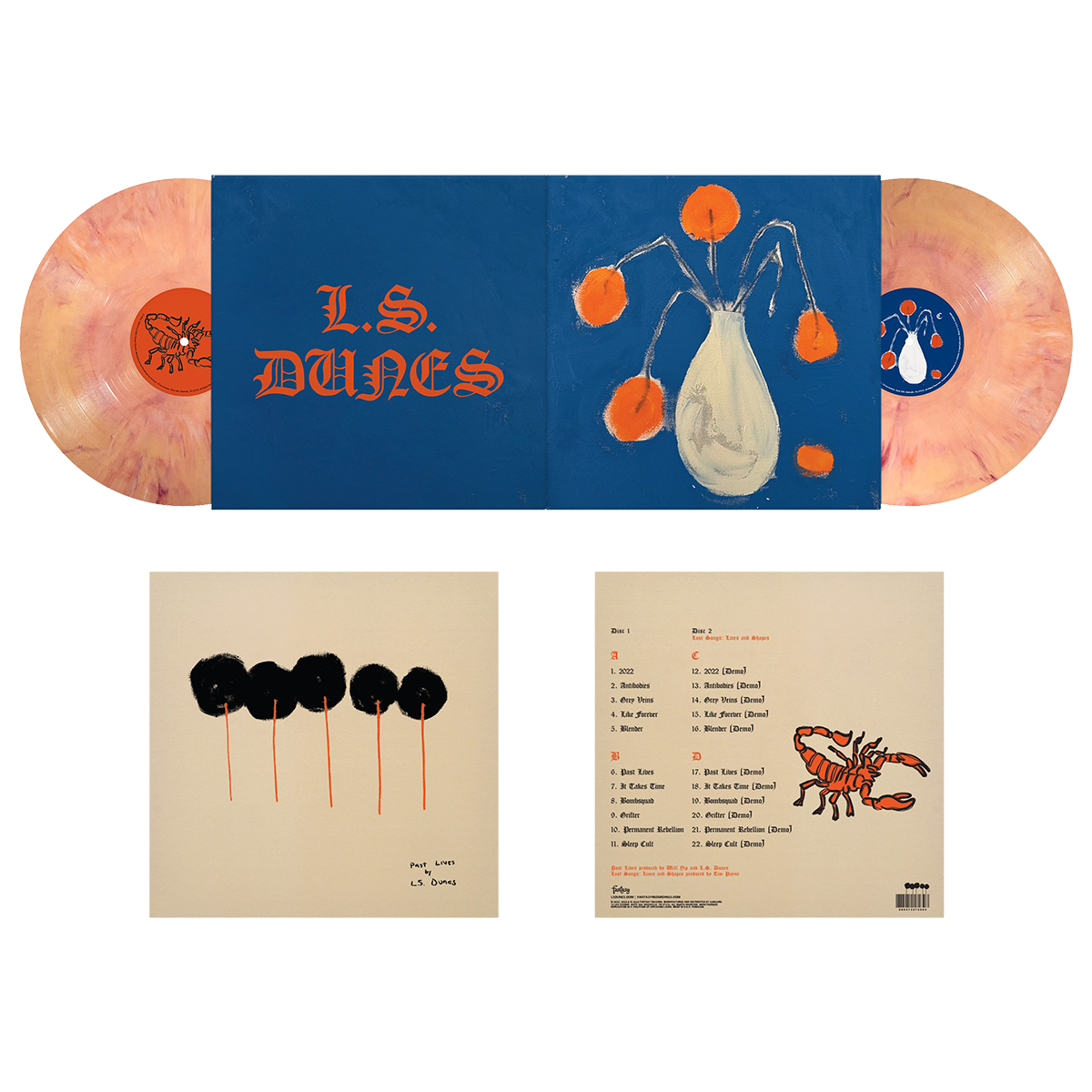 L.S. DUNES 'PAST LIVES' DELUXE 2LP (Cream Swirl)