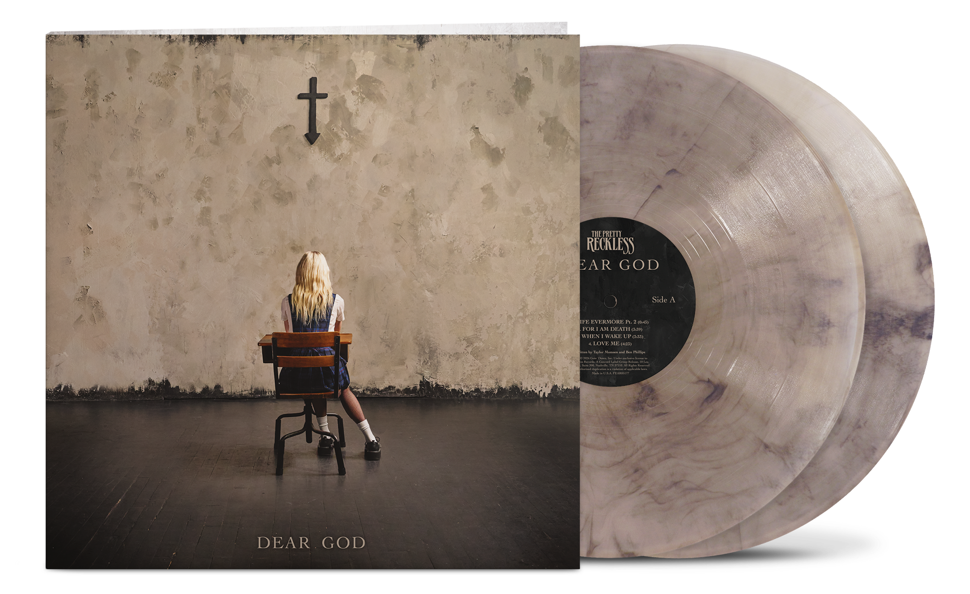 THE PRETTY RECKLESS ‘DEAR GOD’ 2LP (Exclusive – Limited to 500, Tan Smoke Vinyl)