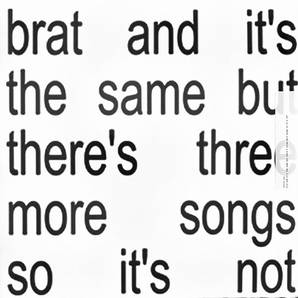 CHARLI XCX 'BRAT AND IT'S THE SAME BUT THERE'S THREE MORE SONGS SO IT'S NOT' 2LP (Color Vinyl)