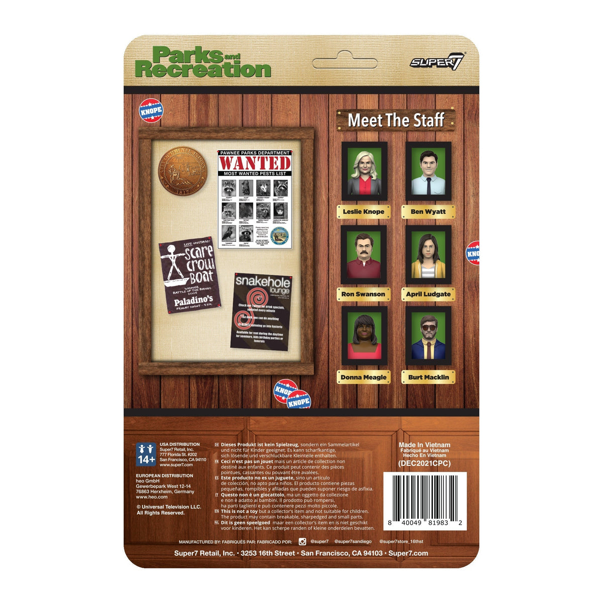 PARKS AND RECREATION REACTION WAVE 1 - RON SWANSON ACTION FIGURE