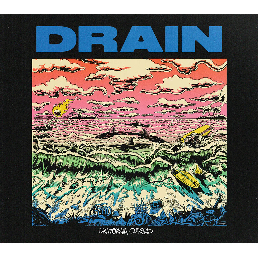 DRAIN 'CALIFORNIA CURSED' LP (Colored Vinyl)