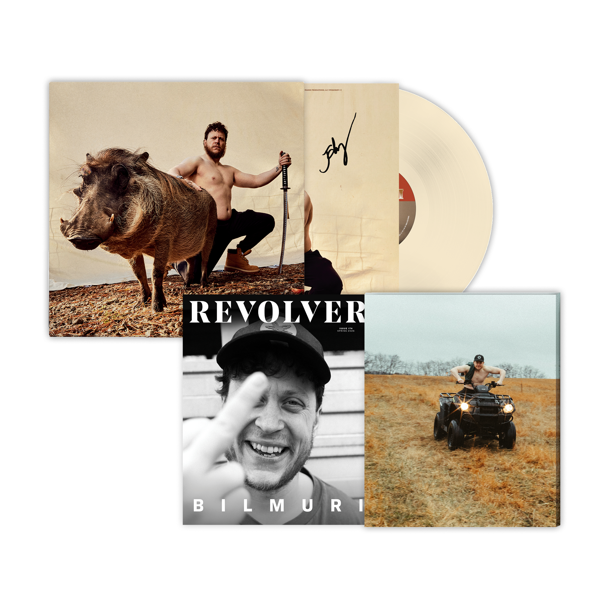 BILMURI ‘KINDA HARD’ LP (Limited Edition, Tusk Vinyl w/ Signed Insert) + REVOLVER SPRING 2026 ALT COVER ISSUE IN NUMBERED SLIPCASE