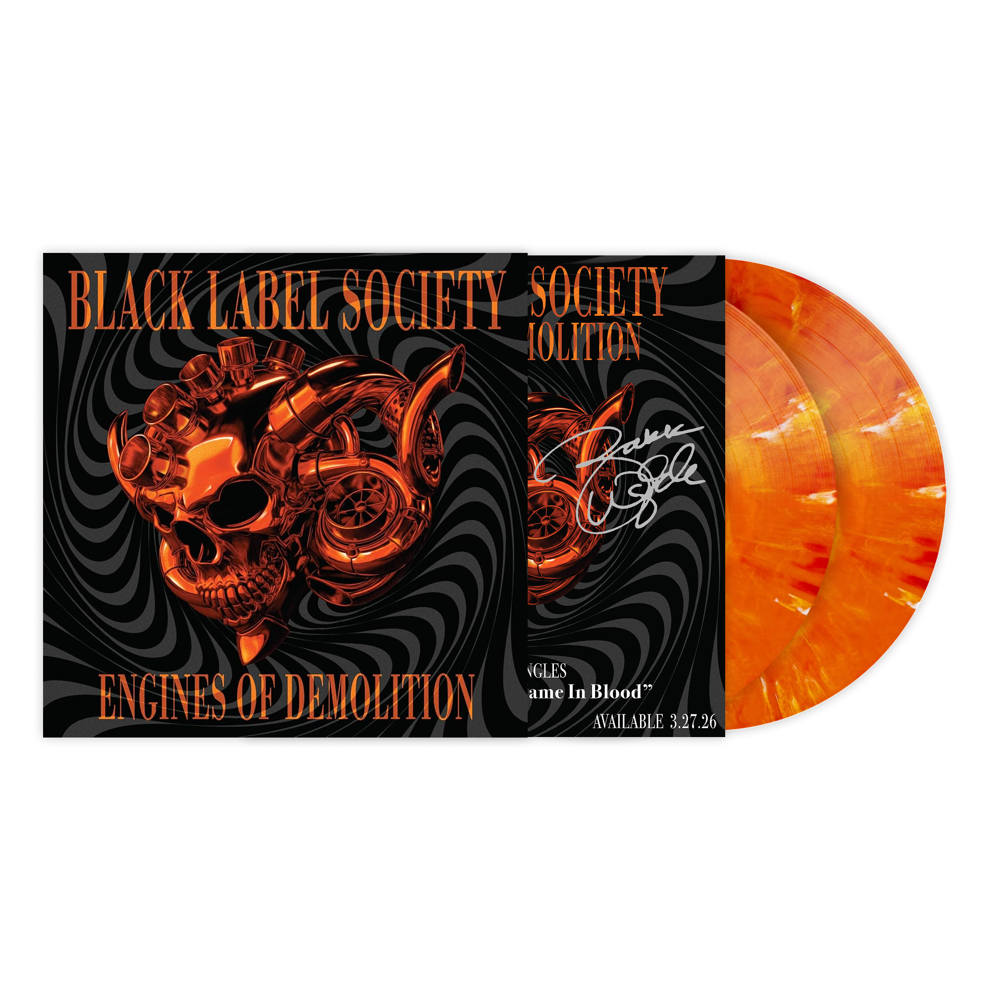 BLACK LABEL SOCIETY 'ENGINES OF DEMOLITION' LP (Blood Orange Vinyl w/ Signed Insert) + REVOLVER SPRING 2026 ISSUE