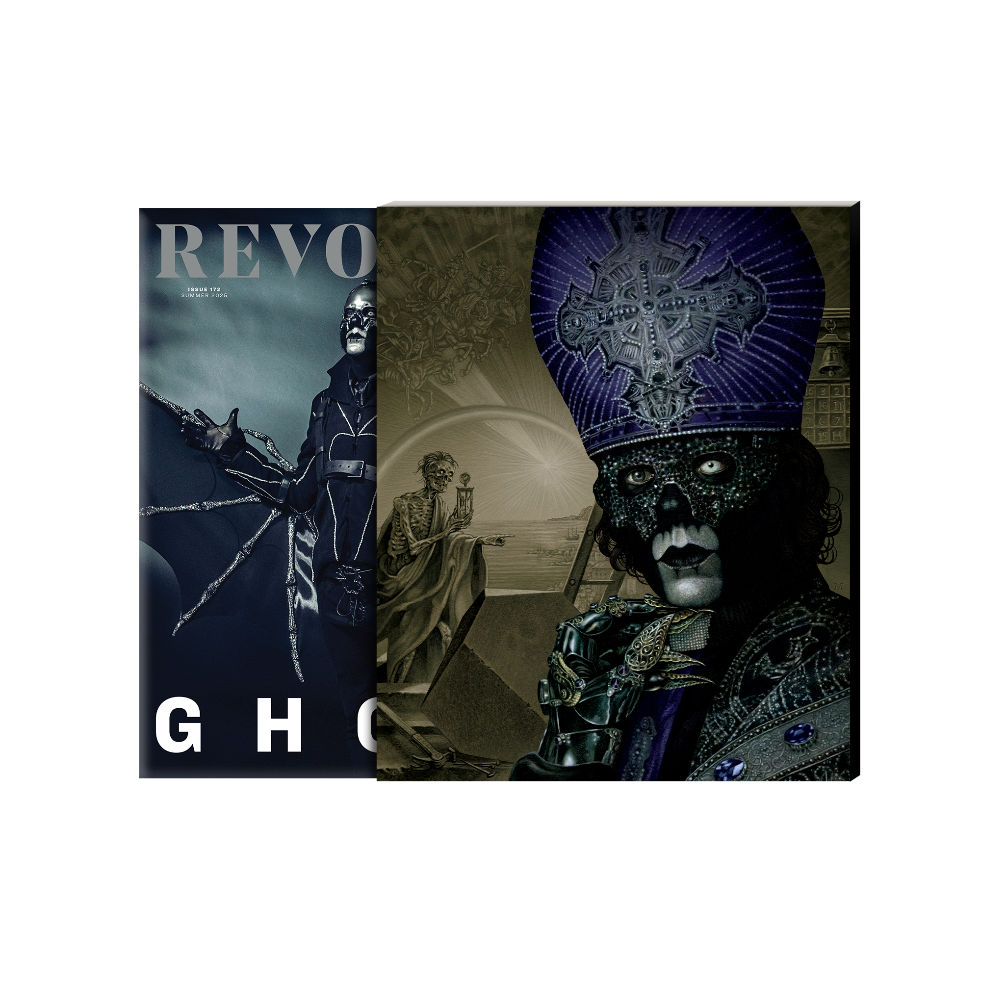 GHOST x REVOLVER – "PAPA V ILLUSTRATED BY MARALD VAN HAASTEREN" ALTERNATE COVER SUMMER 2025 ISSUE IN NUMBERED SLIPCASE