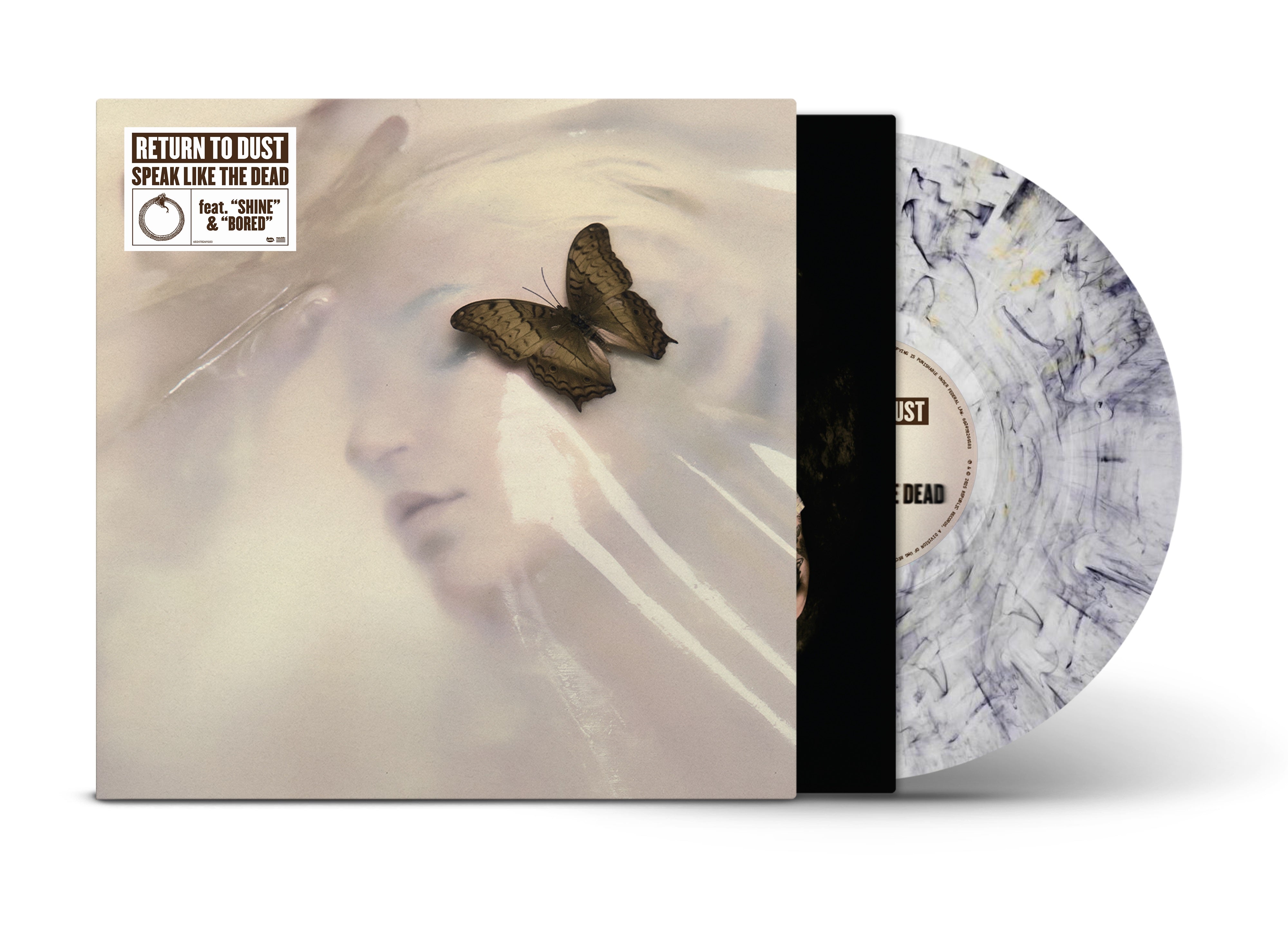 RETURN TO DUST ‘SPEAK LIKE THE DEAD’ EP (Transparent Black/Gold Swirl 12" Vinyl)