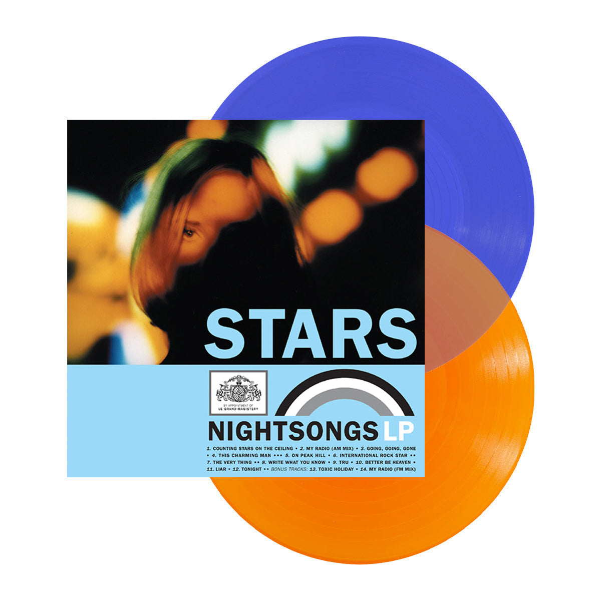 STARS 'NIGHTSONGS' 2LP (Limited Edition ' Only 500 Made, Transparent Blue (A/B) & Transparent Orange (C/D) Vinyl)