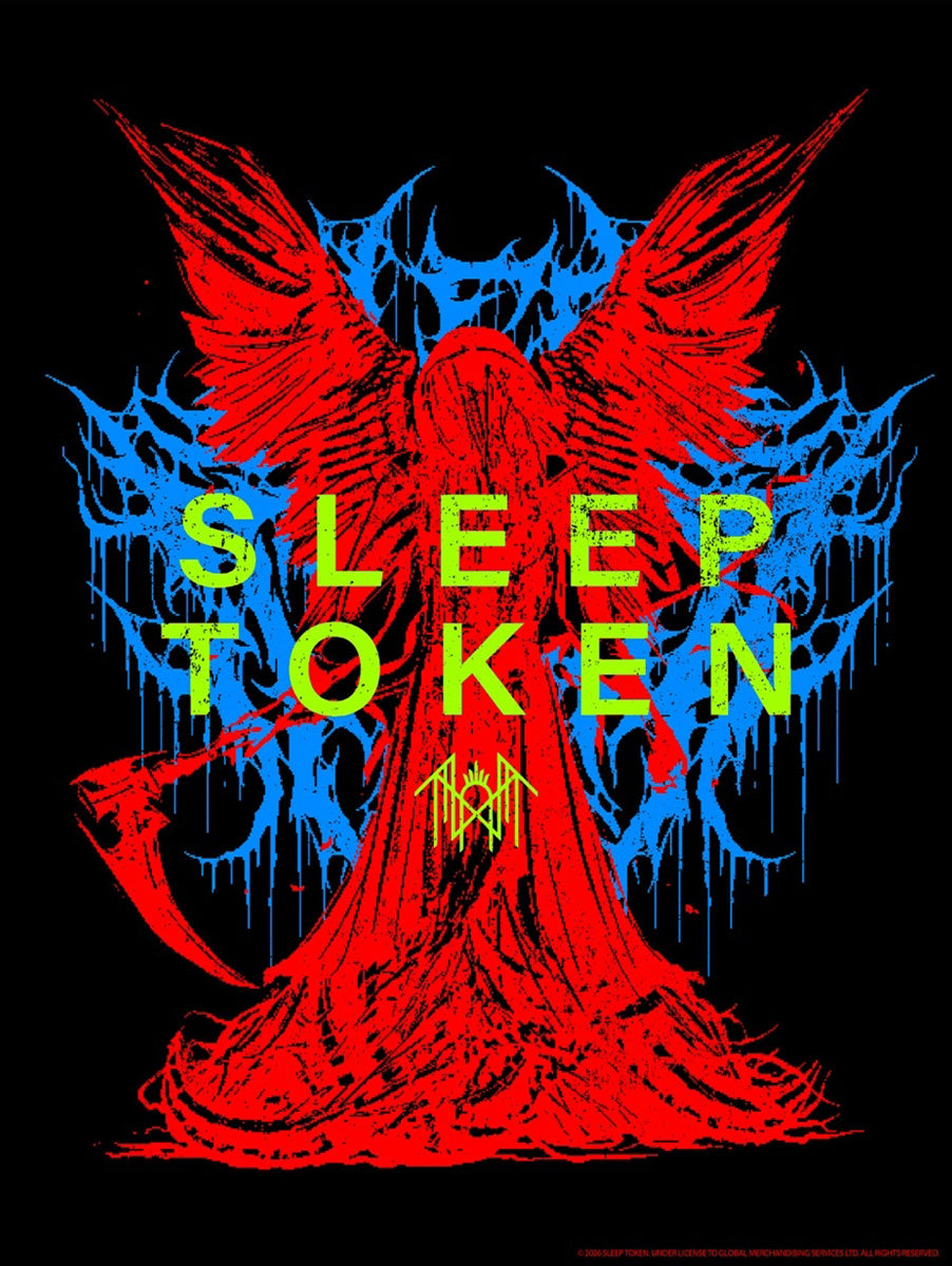 SLEEP TOKEN 'CHARACTER/ANGEL' FLOCKED BLACKLIGHT POSTERS