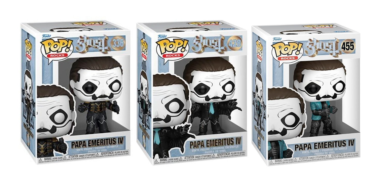 GHOST PAPA EMERITUS IV FUNKO POP! ROCKS FIGURES (Three Pack)