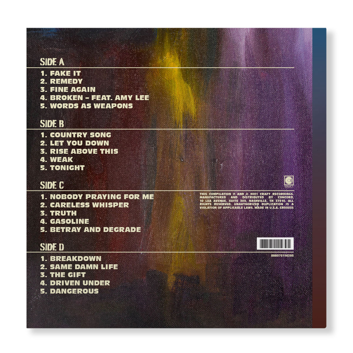 SEETHER 'VINCENNIAL: 2 DECADES OF SEETHER' 2LP (Black Vinyl)