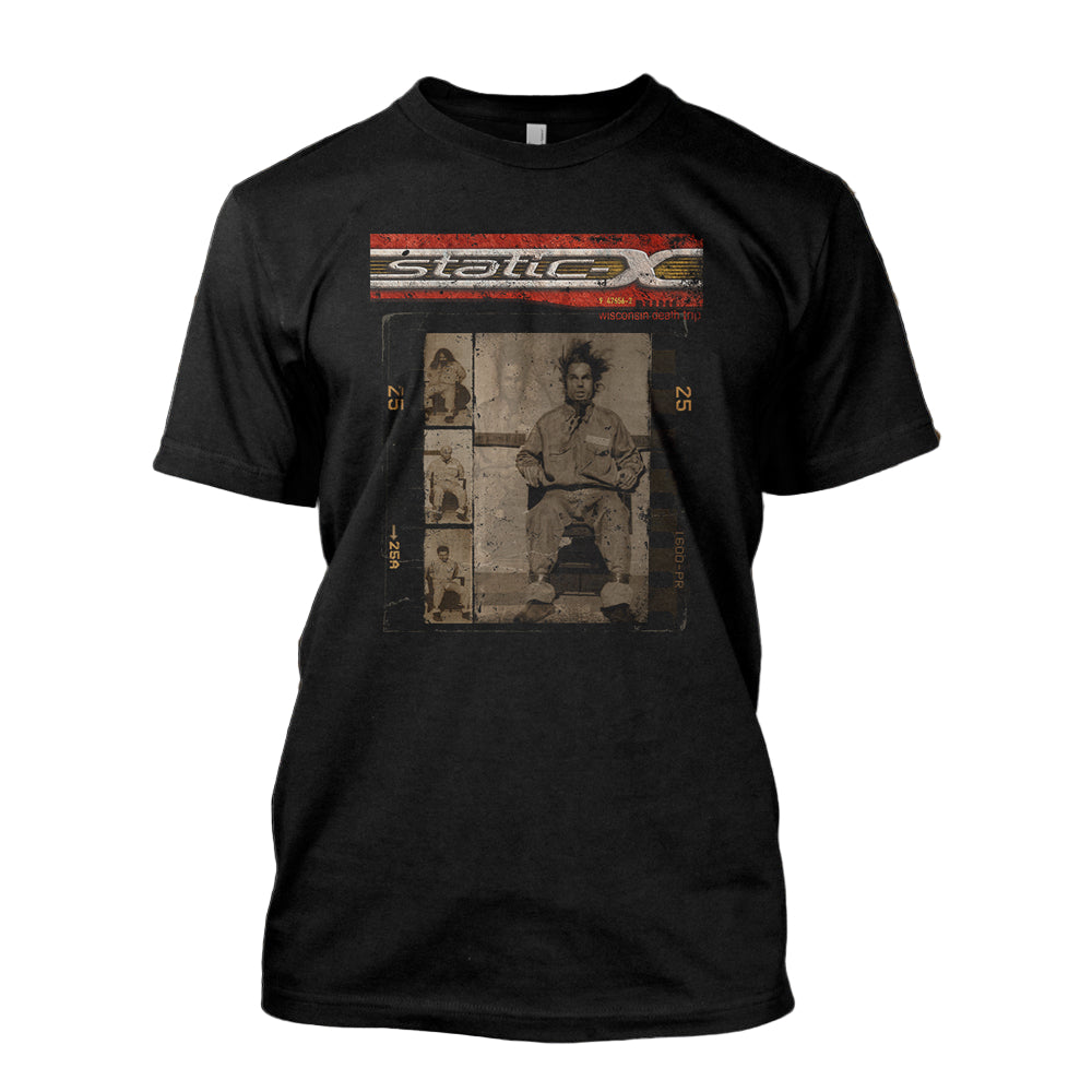 STATIC X 'WISCONSIN DEATH TRIP' ELECTRIC CHAIRS EXCLUSIVE T-SHIRT