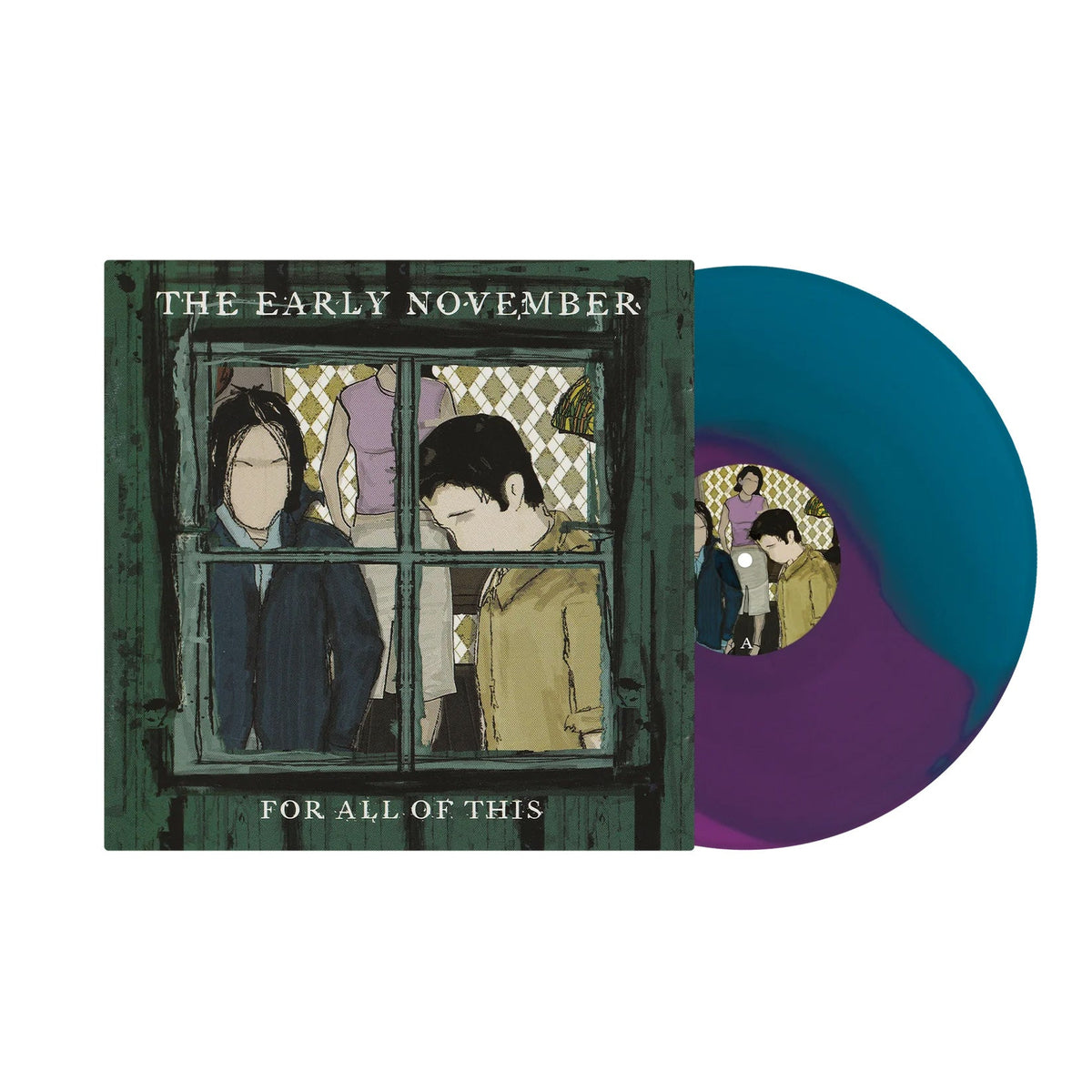 THE EARLY NOVEMBER 'FOR ALL THIS' LP (Aqua/Orchid Vinyl)