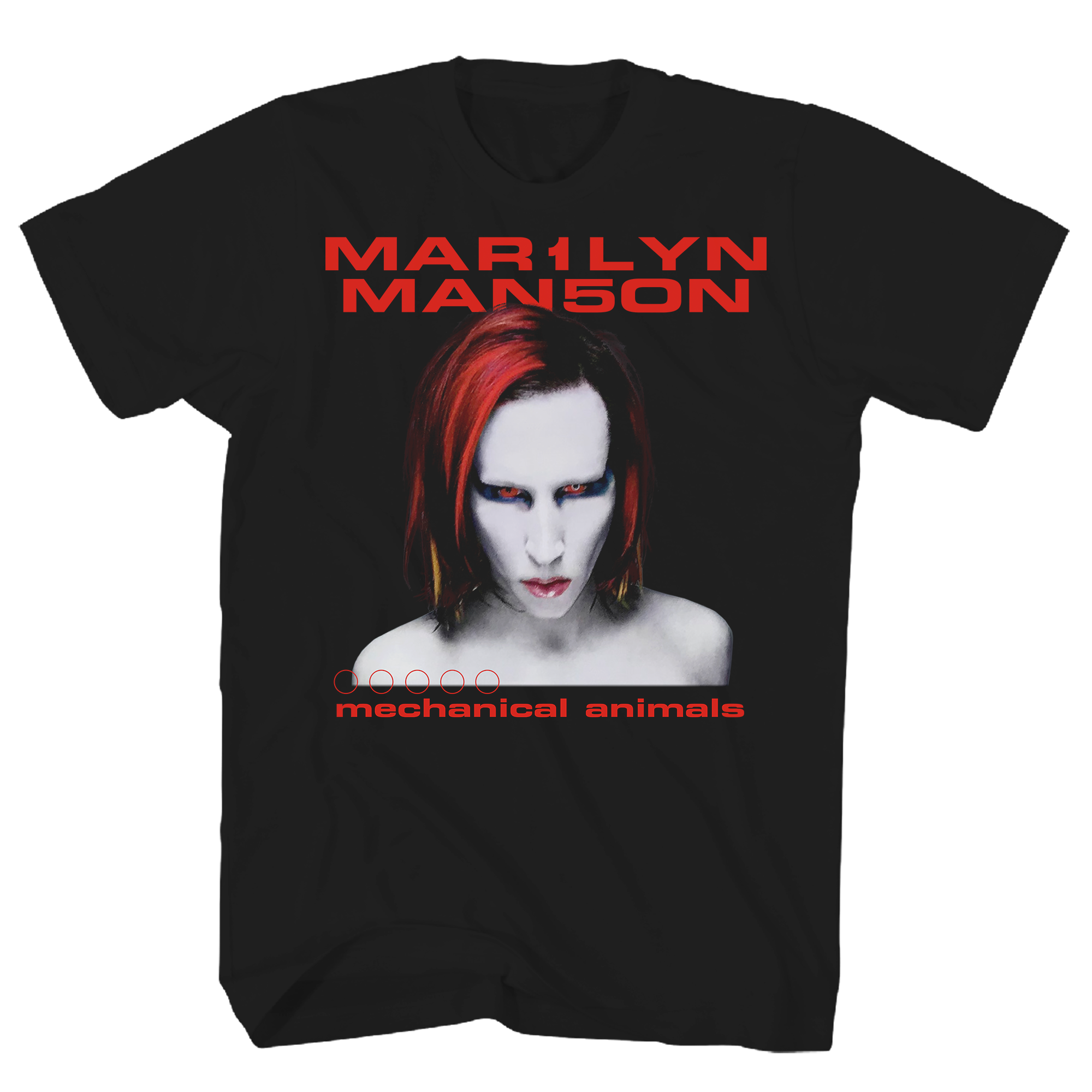 MARILYN MANSON MECHANICAL ANIMALS BLACK T-SHIRT MARILYN MANSON MECHANICAL ANIMALS BLACK T-SHIRT