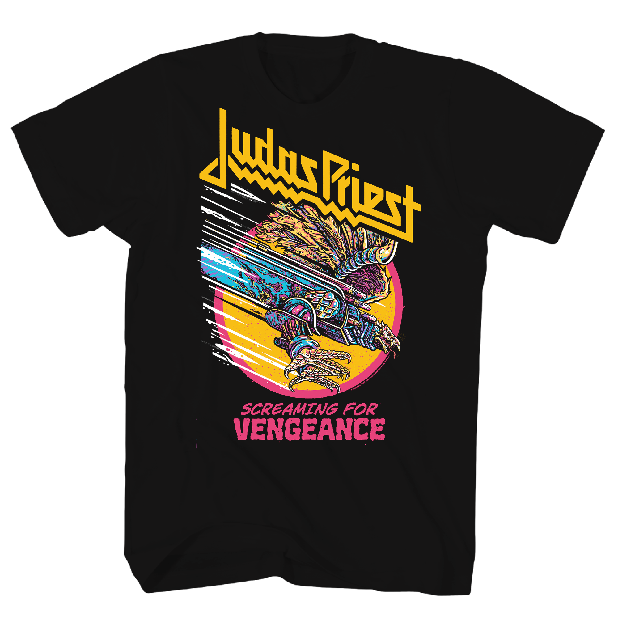 AC/DC Tシャツ① M ブラック JUDAS PRIEST JUDAS PRIEST VENGEANCE BLACK T-SHIRT