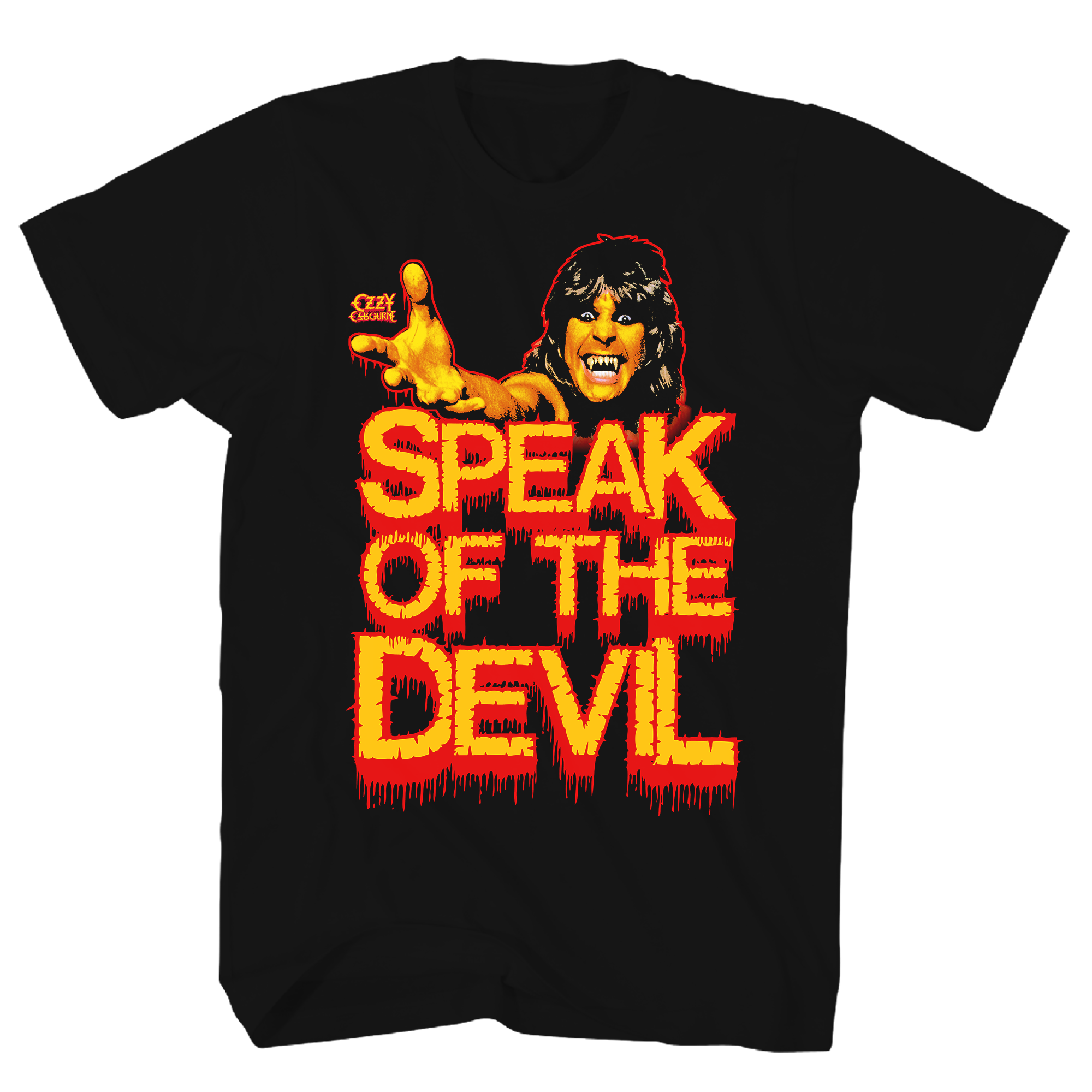 OZZY OSBORNE SPEAK OF THE DEVIL BLACK T-SHIRT