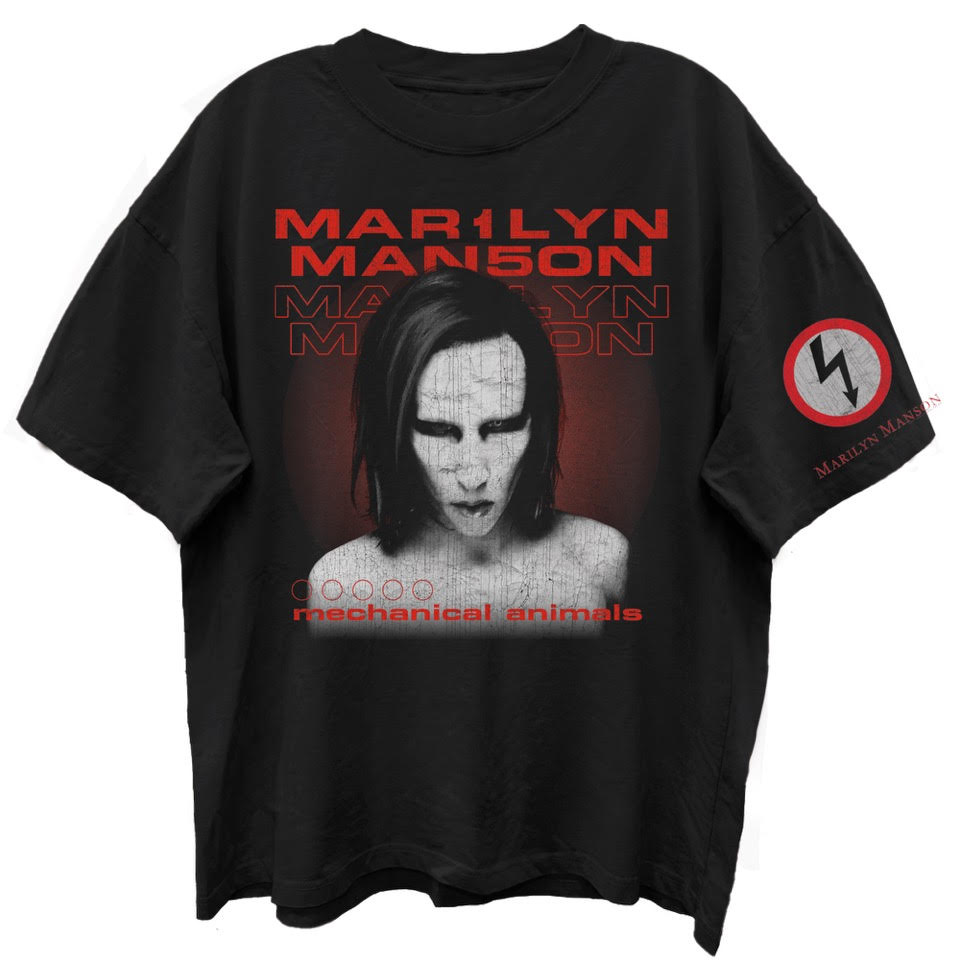 MARILYN MANSON Mechanical Animals Tシャツ MARILYN MANSON MECHANICAL ANIMALS T-SHIRT VINTAGE 90S size L
