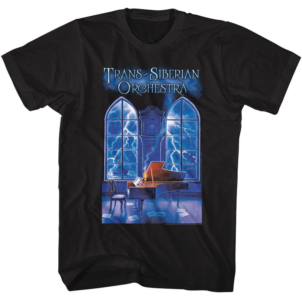 Trans Siberian Orchestra - Tso Stormy Piano Scene Adult Shirt
