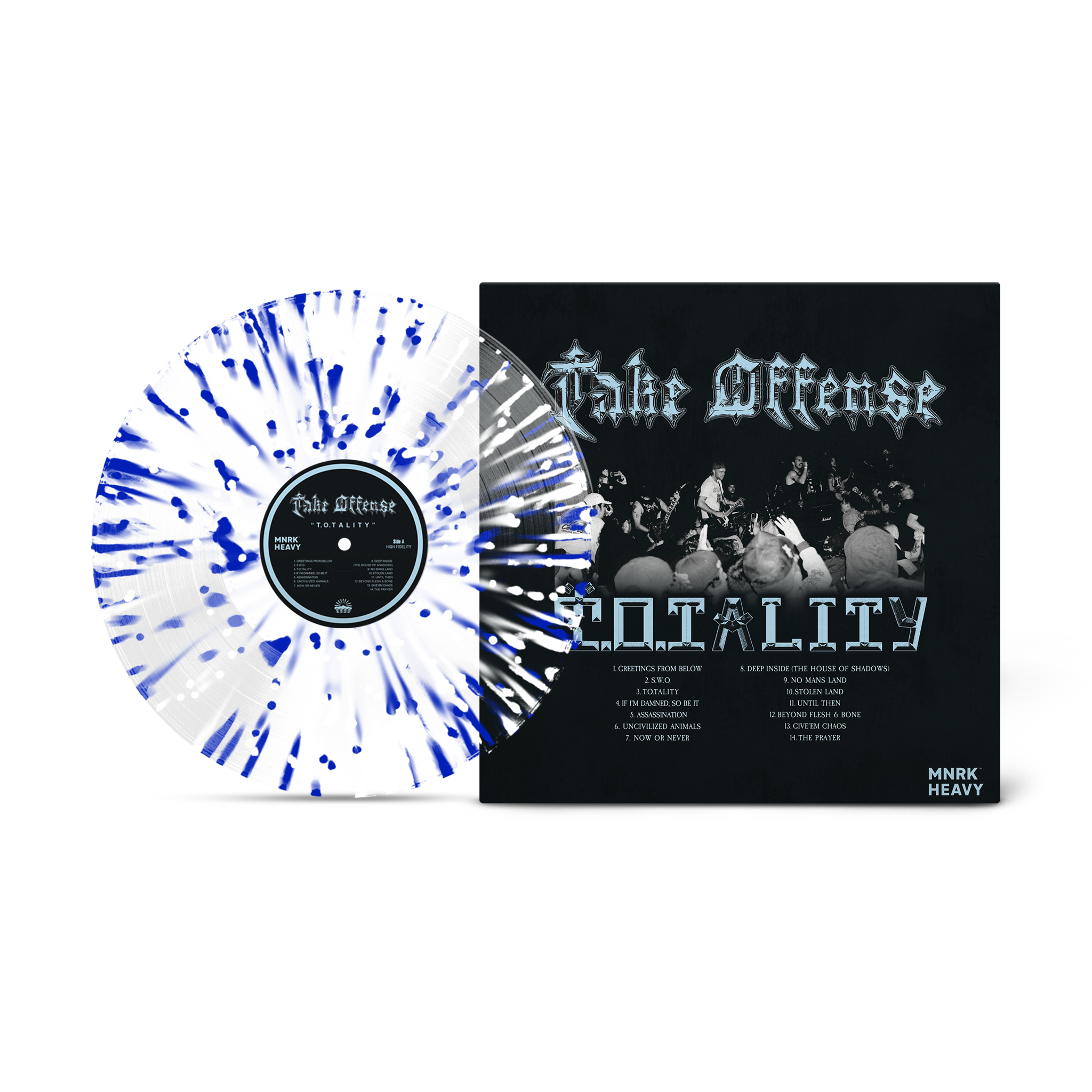 TAKE OFFENSE 'T.O.TALITY' LP (Clear Cobalt Splatter Vinyl)