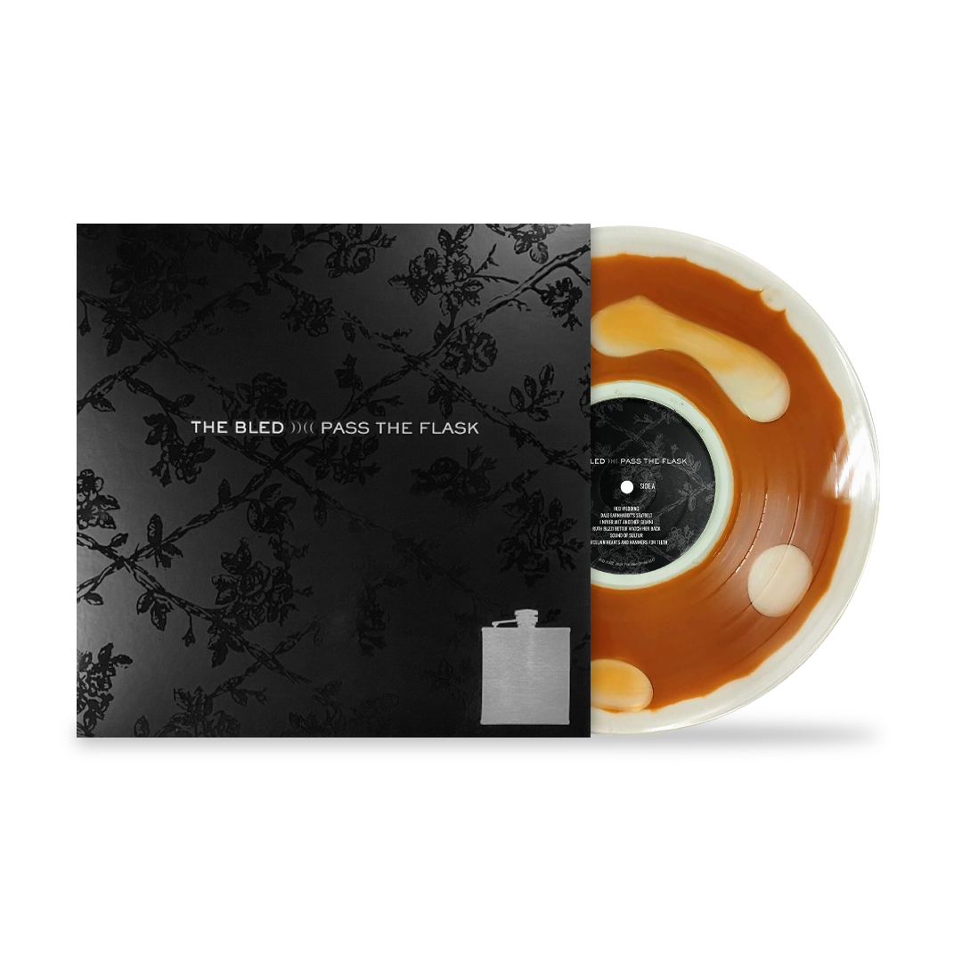 THE BLED ‘PASS THE FLASK’ LP (Limited Edition – Only 50 Made, "Whiskey" Liquid Filled Vinyl)