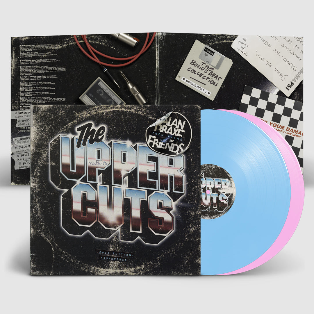 ALAN BRAXE, FRED FALKE & FRIENDS 'THE UPPER CUTS' 2LP (2023 Edition, Rose Pink & Baby Blue Vinyl)