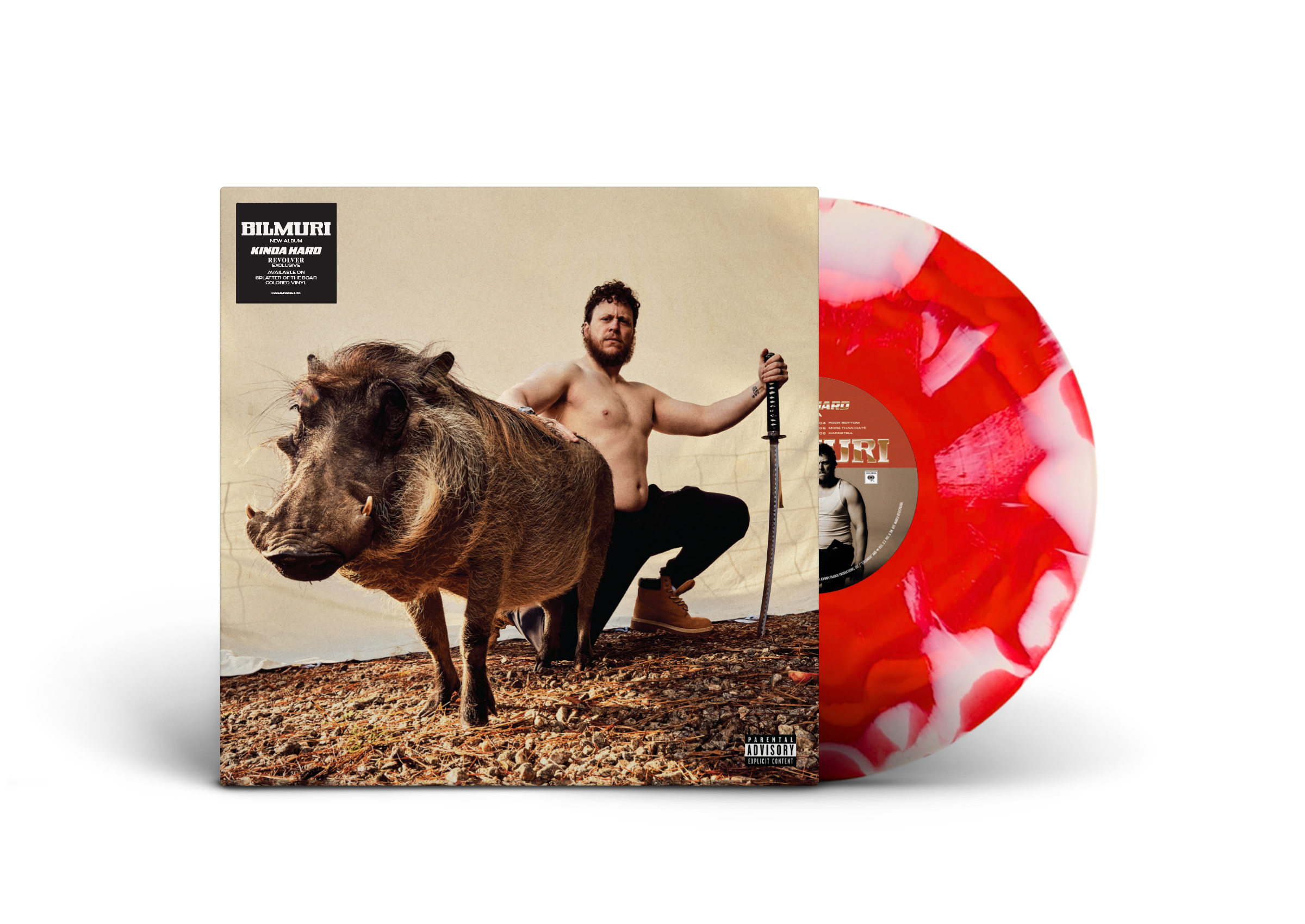 BILMURI 'KINDA HARD' LP (Exclusive – Limited to 500, Red & White Blotc