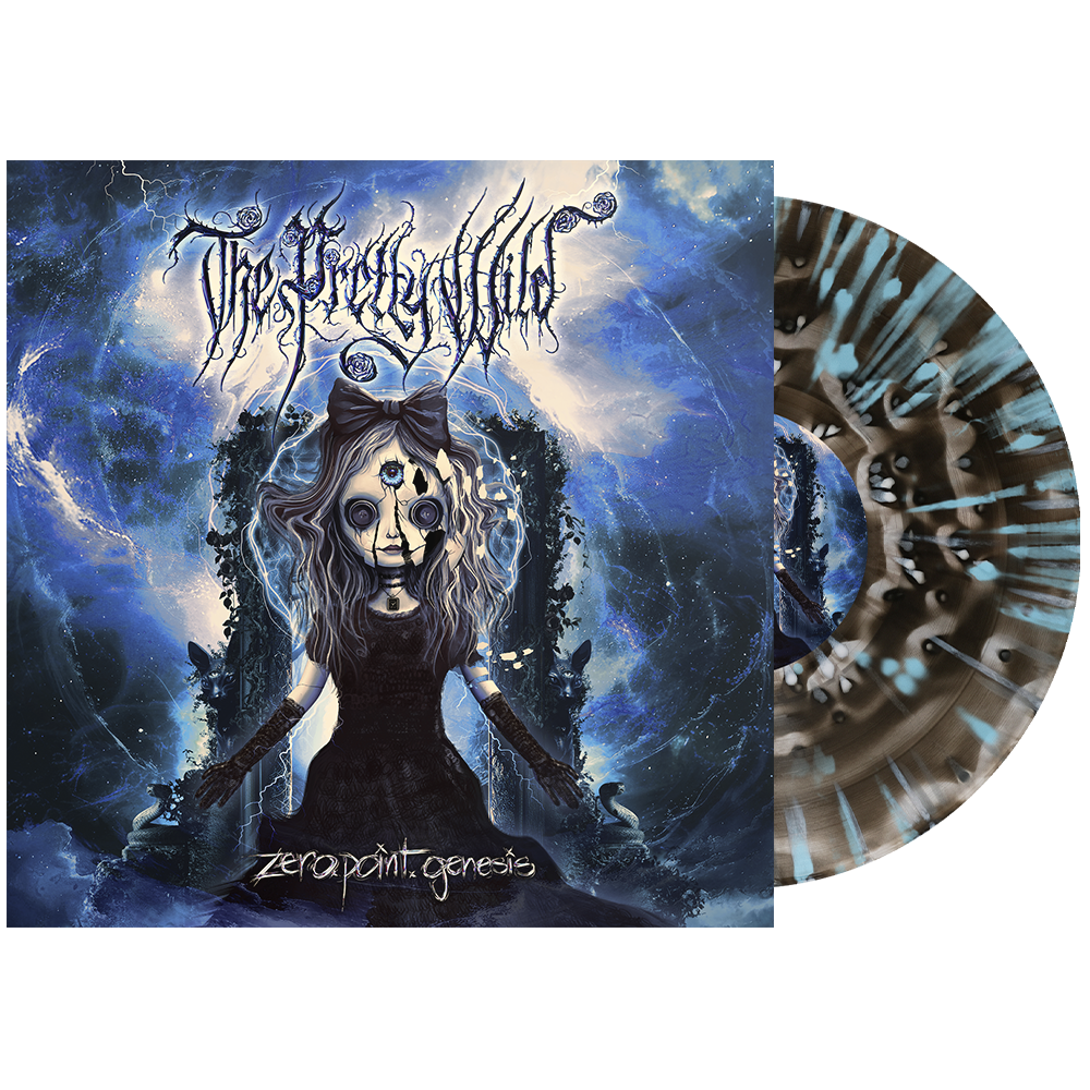 THE PRETTY WILD ‘ZERO.POINT.GENESIS’ LP (Exclusive – Limited to 100, Black Ice Cloudy w/ Baby Blue Splatter Vinyl)