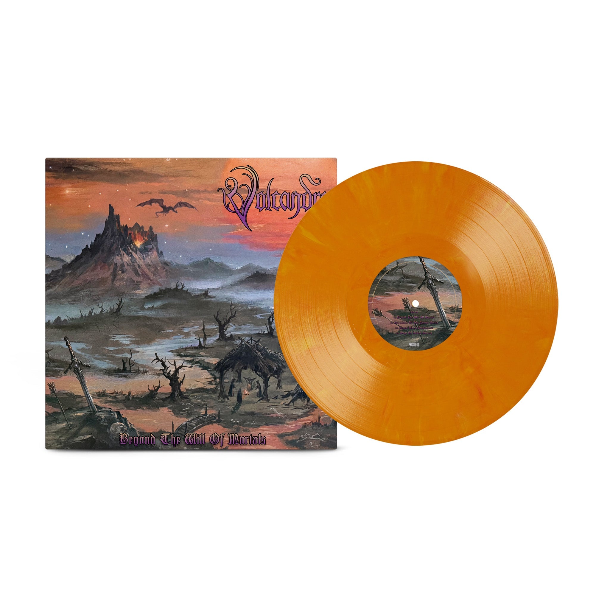 VOLCANDRA 'BEYOND THE WILL OF MORTALS' LP (Citrus Eco Mix Vinyl)