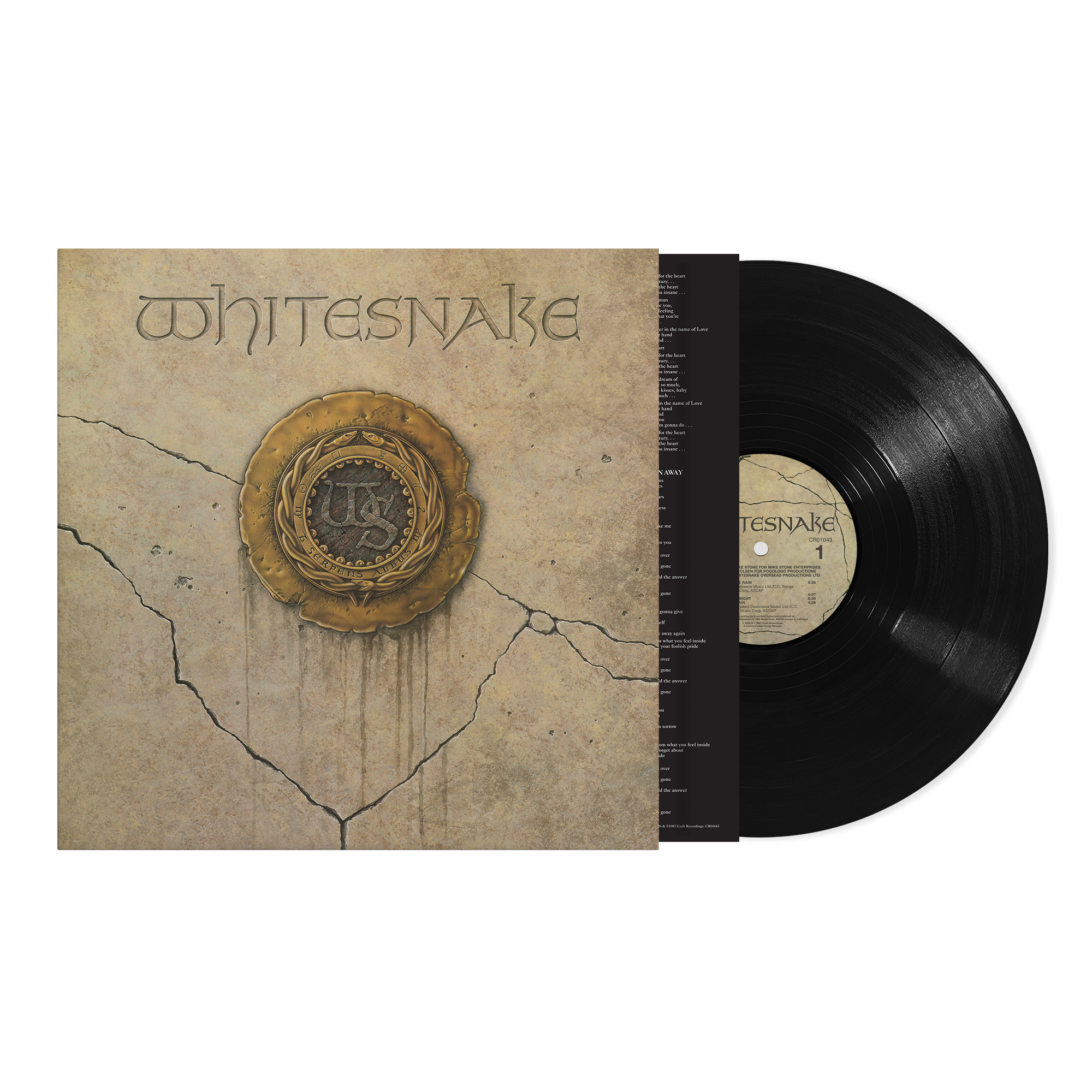 WHITESNAKE 'WHITESNAKE' LP (Black Vinyl)