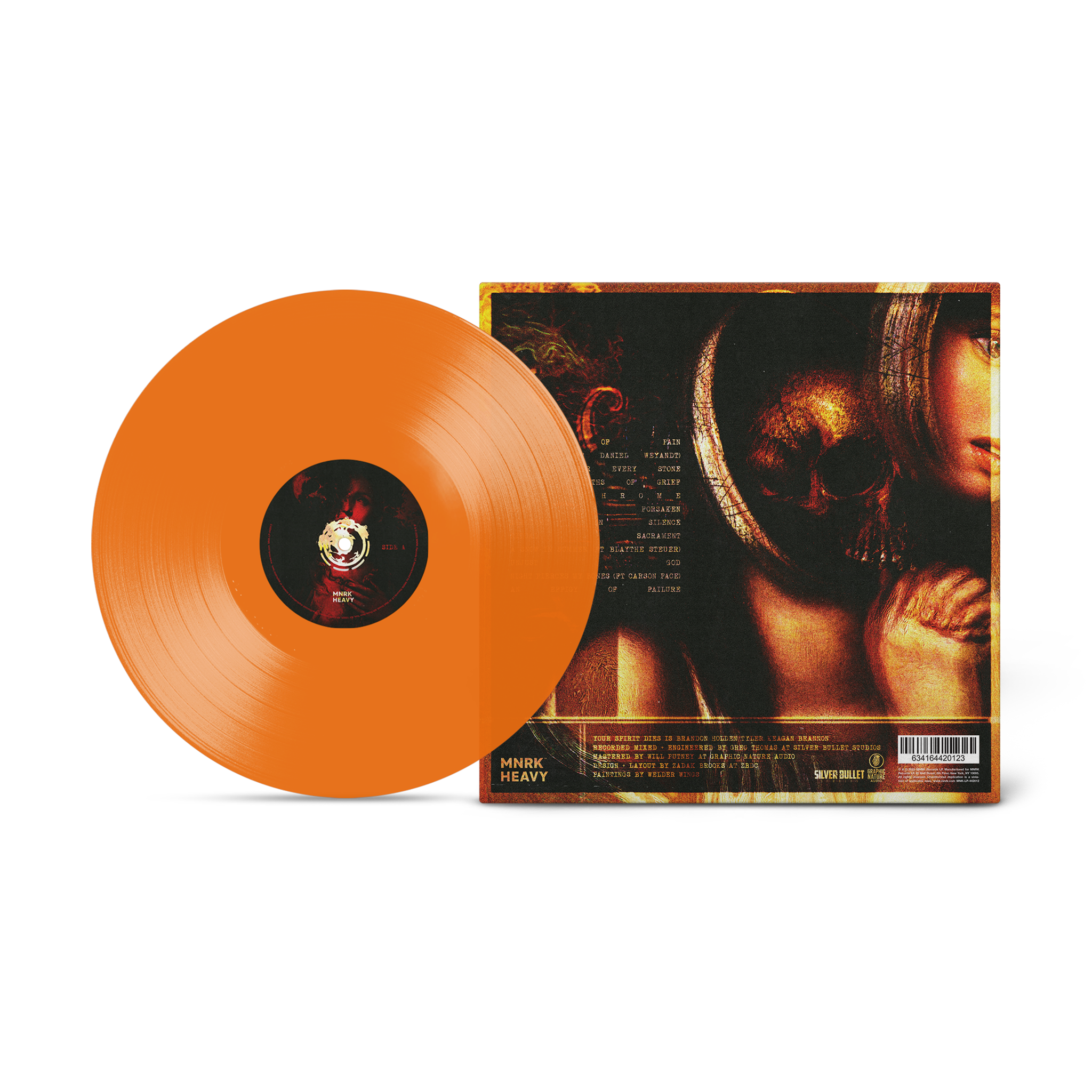 YOUR SPIRIT DIES 'MY GNAWING PAINS WILL NEVER REST' LP (Translucent Orange Vinyl)