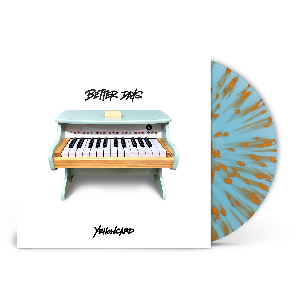 YELLOWCARD ‘BETTER DAYS’ ALT PRESS SPECIAL LIMITED EDITION VERSION (Blue & Orange Splatter Vinyl + Collector’s Zine)