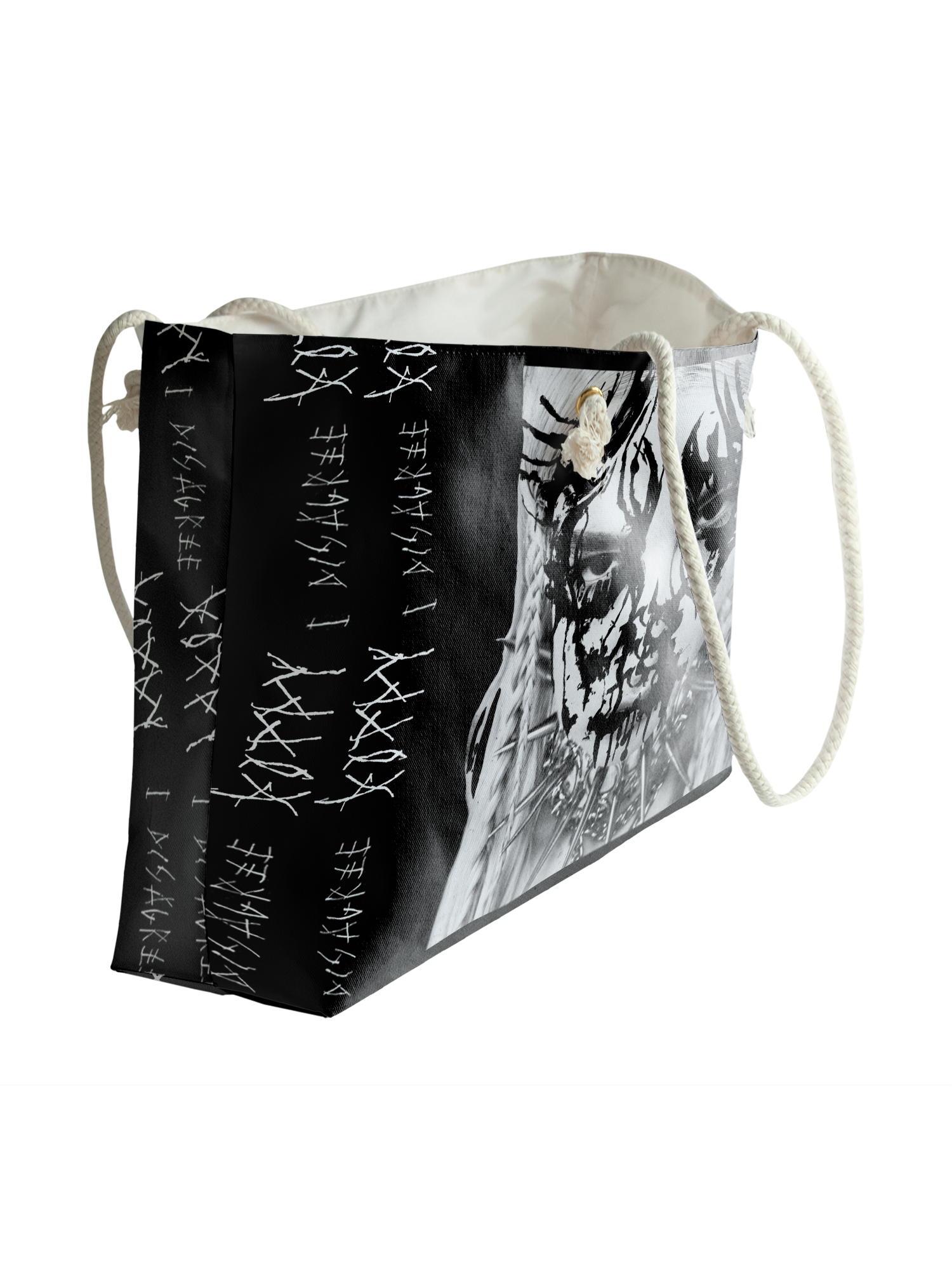 POPPY - 'I DISAGREE' ROPE HANDLED BEACH BAG