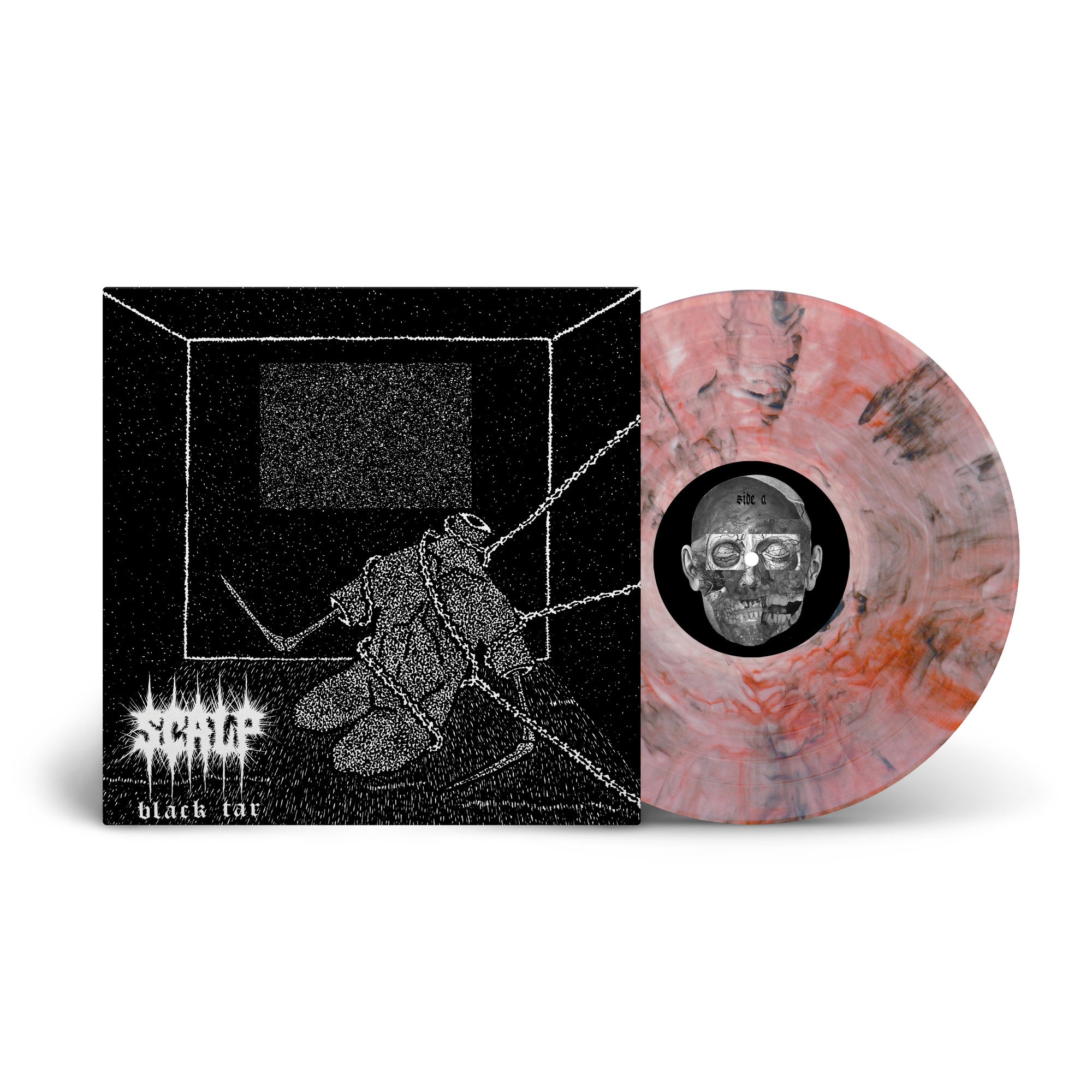 SCALP 'BLACK TAR' LP (Clear w/ Red & Black Marble Vinyl)